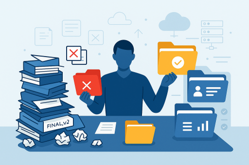 Aplicación del Seiri para clasificar documentos en la empresa